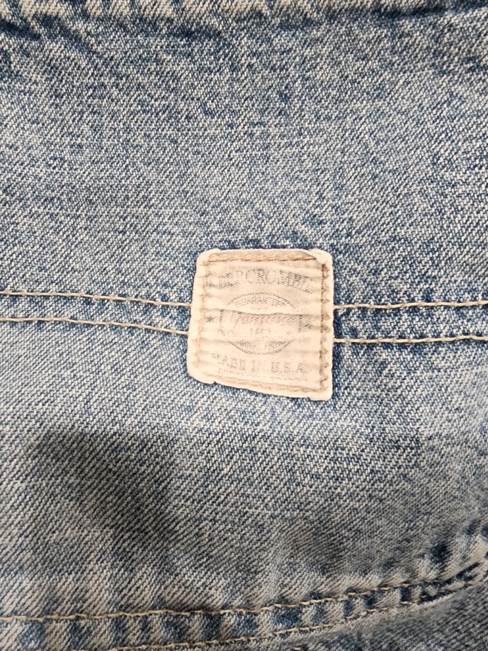 Vintage Abercrombie & Fitch Denim Shorts Womens 4 High Rise Made in USA - Picture 6 of 6